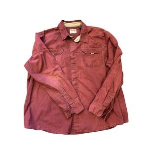 Wrangler Premium‎ Quality Men's Long Sleeve Button-Down Shirt 2XL – 100% Cotton